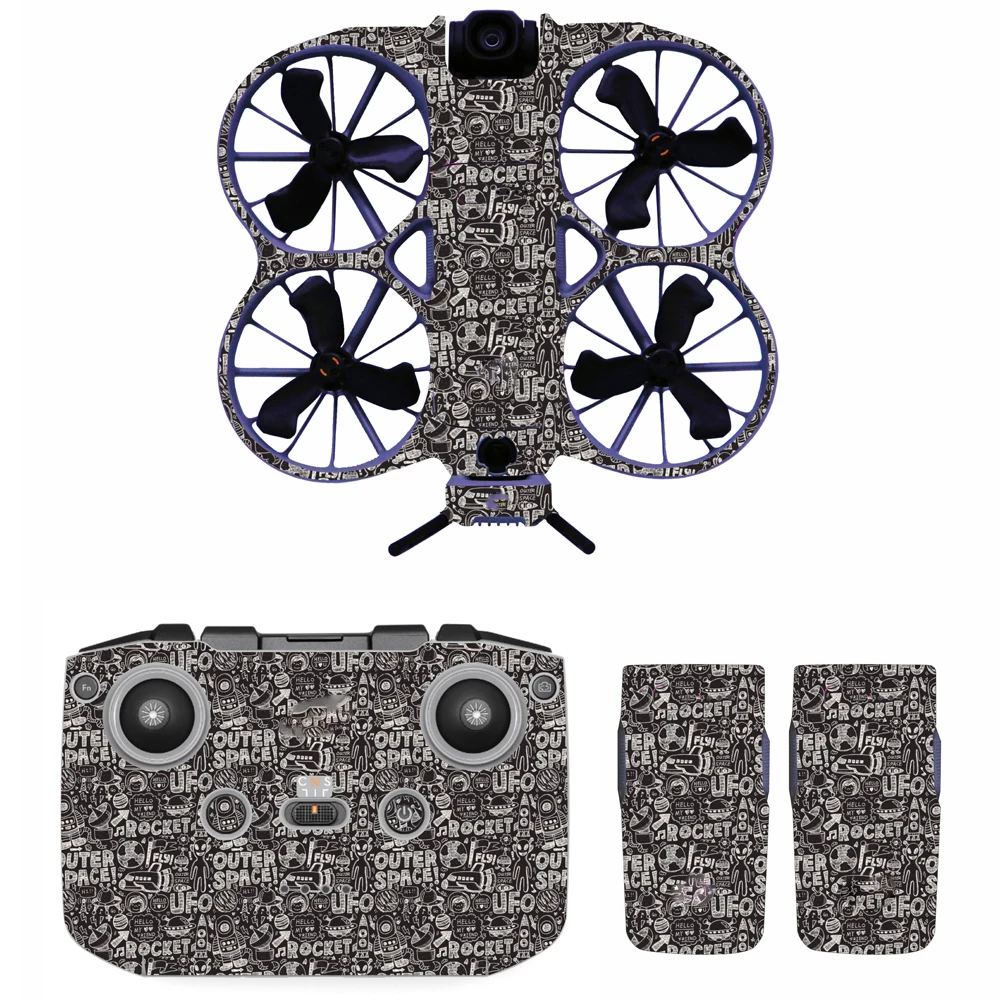 Dekoratives Aufkleber-Set für DJI Neo2, Hautaufkleber für Neo2-Drohne und Controlle-Aufkleber, Schutzfolie für Neo2-Zubehör Image