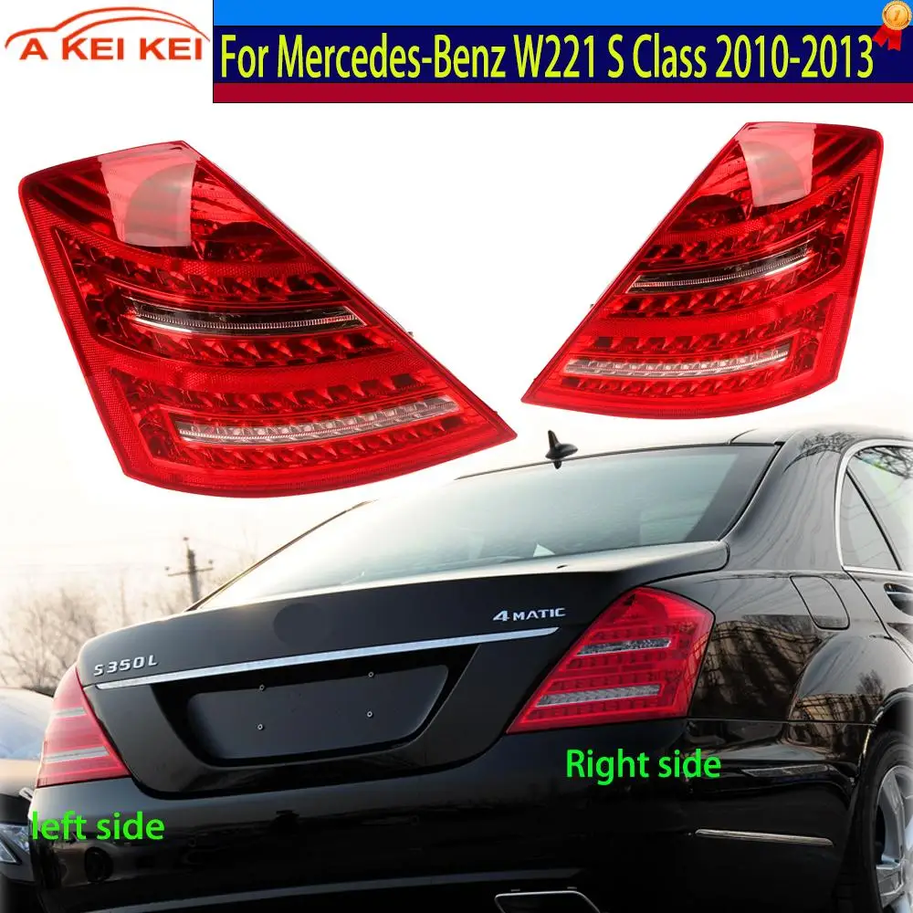 Gruppo fanale posteriore a LED per Mercedes-Benz W221 Classe S 2010-2013 Fanale posteriore a LED Avvertimento Luce freno Lampada di segnalazione Luce di parcheggio
