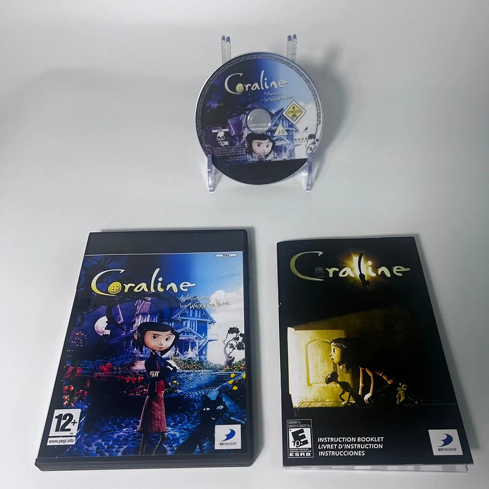Customized DVD Discs Coraline PAL Version Copy Disc Retro Video Game Work For PS Modified Machine With Direct Reading Function