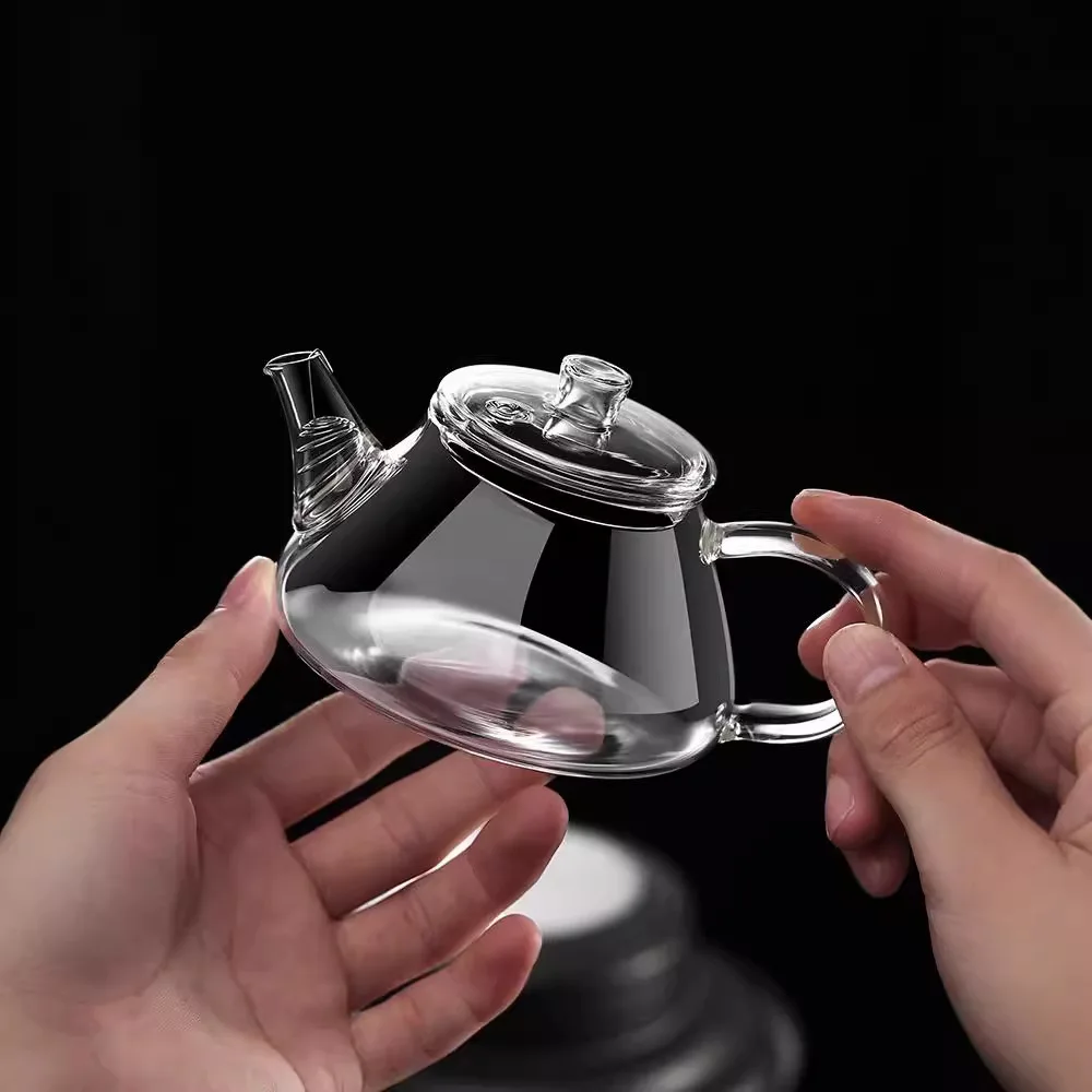 Heat Resistant Mini Glass Teapot With Filter Brewing Flower Tea Kettle Household Kung Fu Tea Pot Teaware