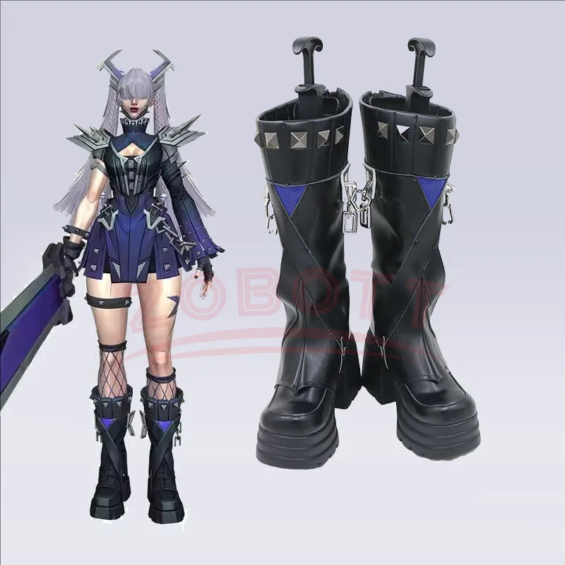 Magik Punkchild Schuhe Cosplay Stiefel PU Leder Schuhe Nach Maß Anime Magik Halloween Karneval Party Stiefel Schuhe