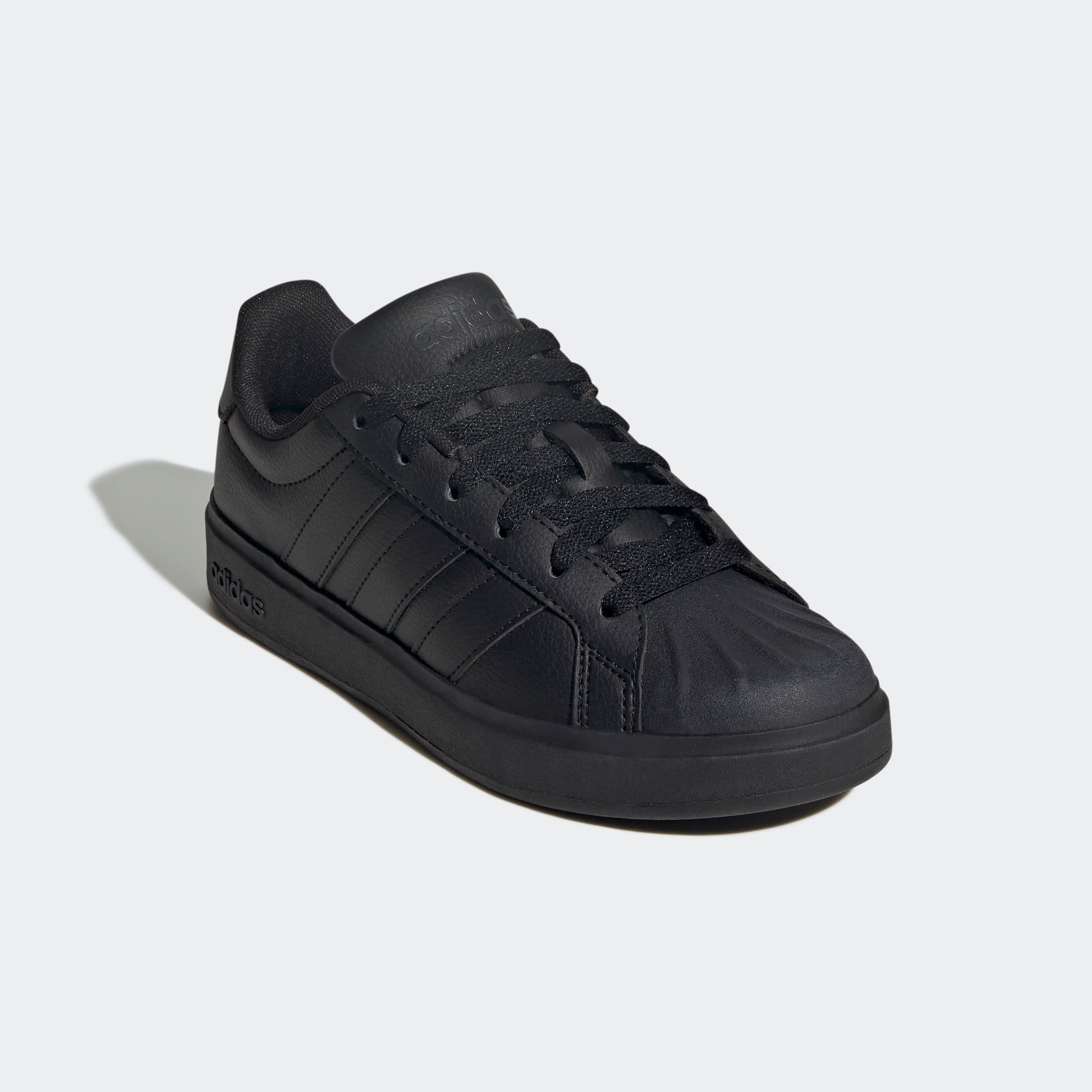 Sneaker ADIDAS SPORTSWEAR "STREETTALK", Damen, Gr. 36, core schwarz, carbon, core schwarz, Synthetik, Schuhe Sneaker, inspiriert vom Design des adidas superstar