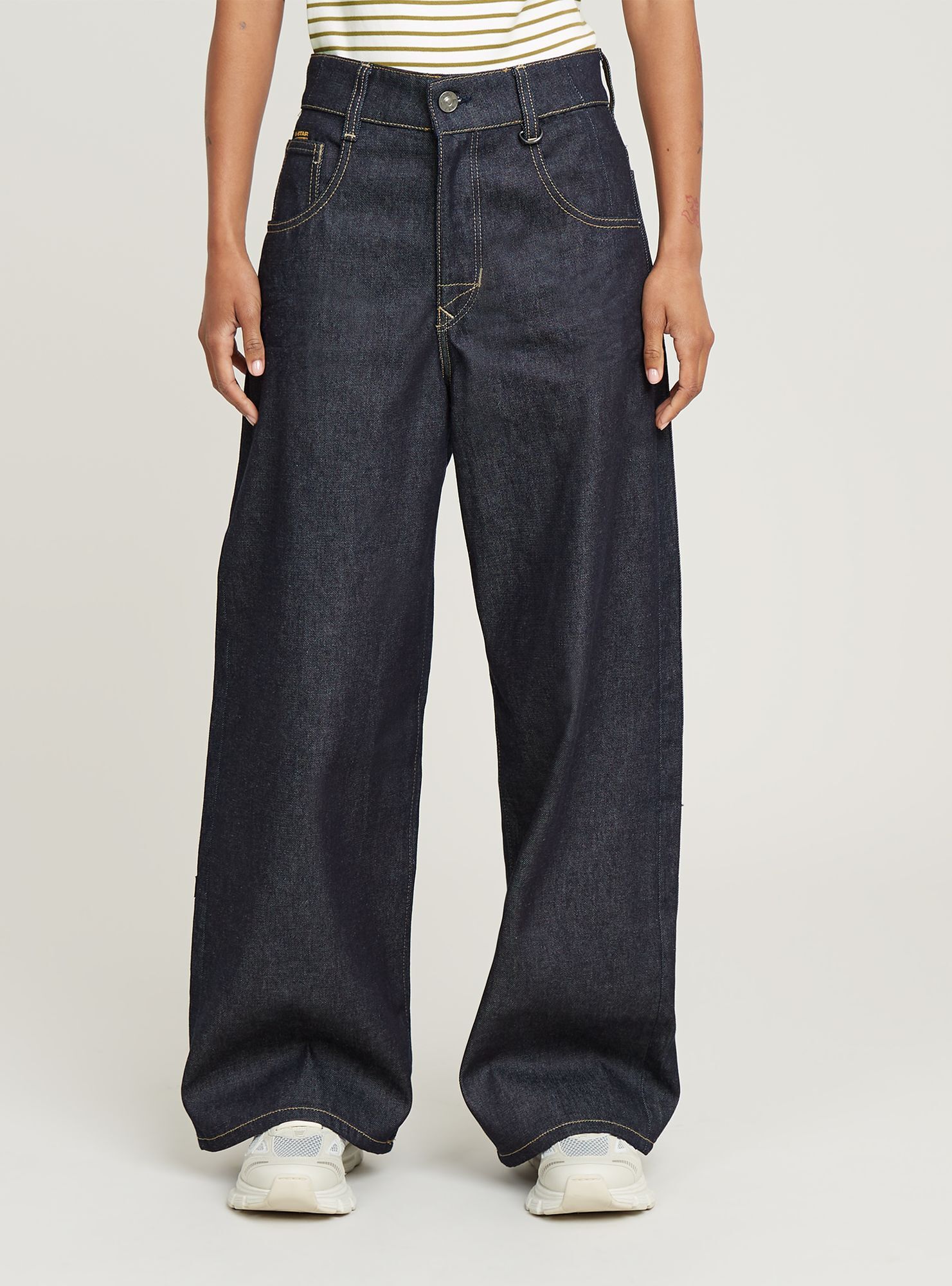 5-Pocket-Jeans G-STAR "Skater Long Pocket High Loose Jeans", Damen, Gr. 30, Länge 34, raw denim, Obermaterial: 100% Baumwolle, Jeans 5-Pocket-Jeans