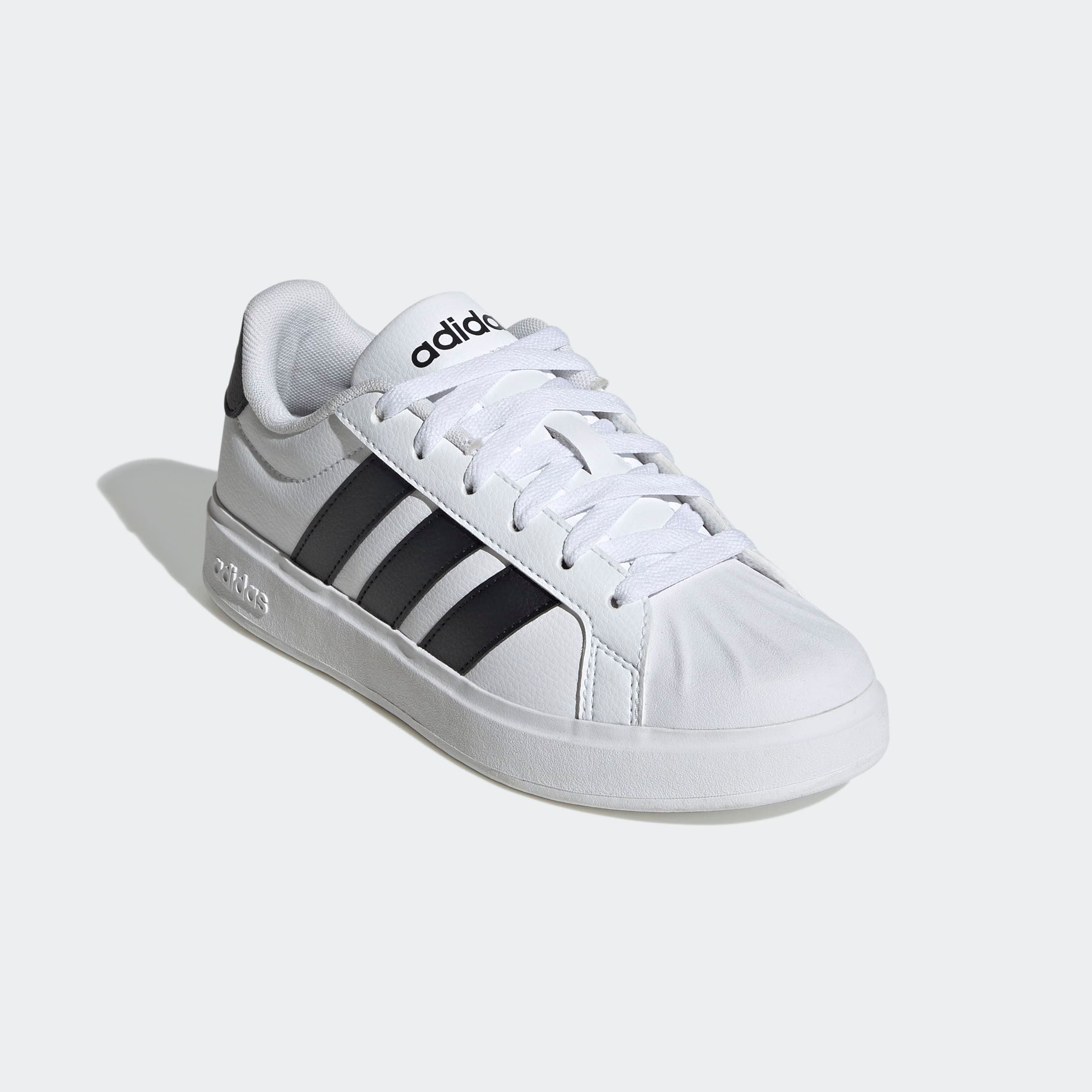 Sneaker ADIDAS SPORTSWEAR "STREETTALK", Damen, Gr. 36, cloud weiß, core schwarz, core schwarz, Synthetik, Schuhe Sneaker, inspiriert vom Design des adidas superstar
