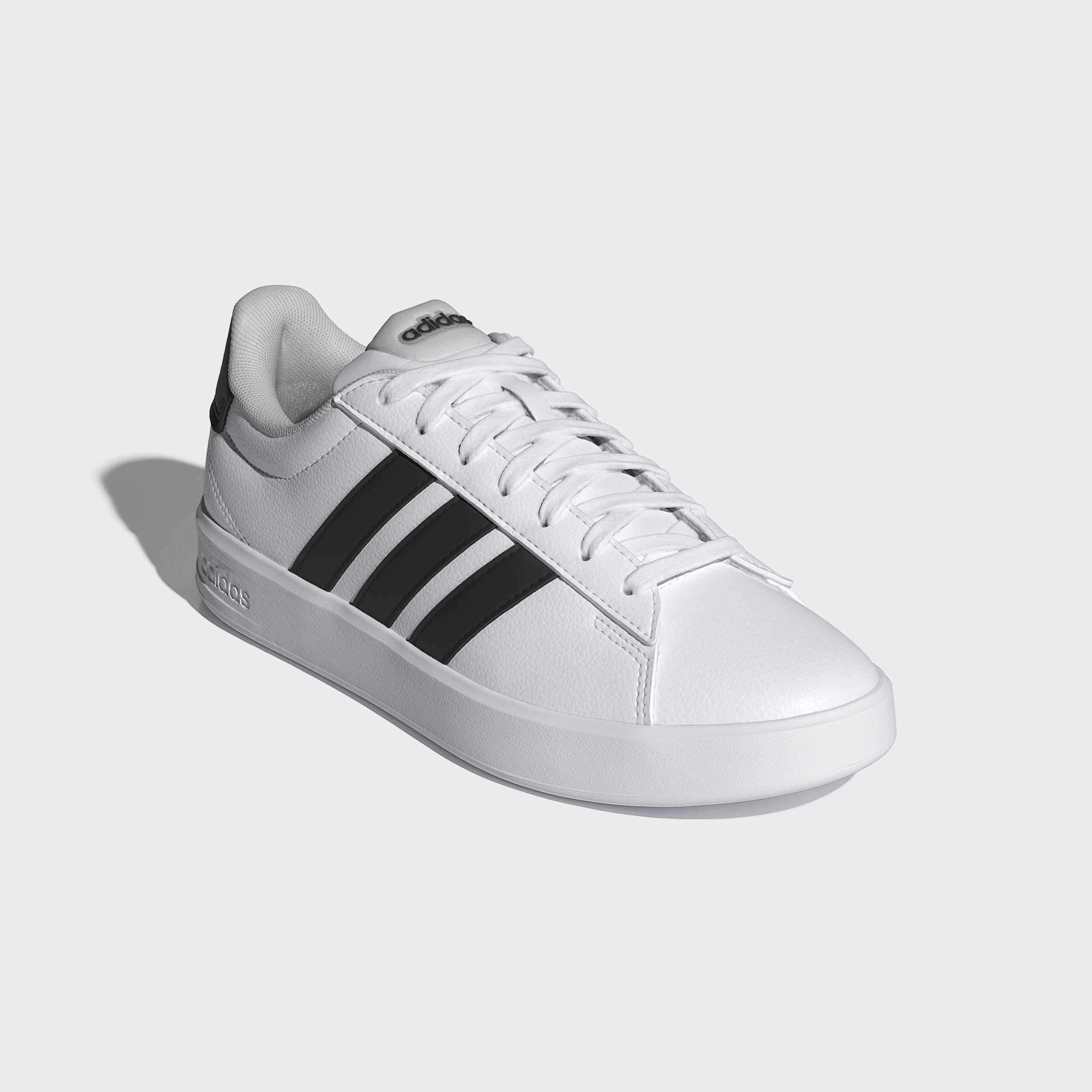 Sneaker ADIDAS SPORTSWEAR "GRAND COURT 3.0", Damen, Gr. 43, cloud weiß, core schwarz, ftwr weiß, Synthetik, Textil, Schuhe Sneaker