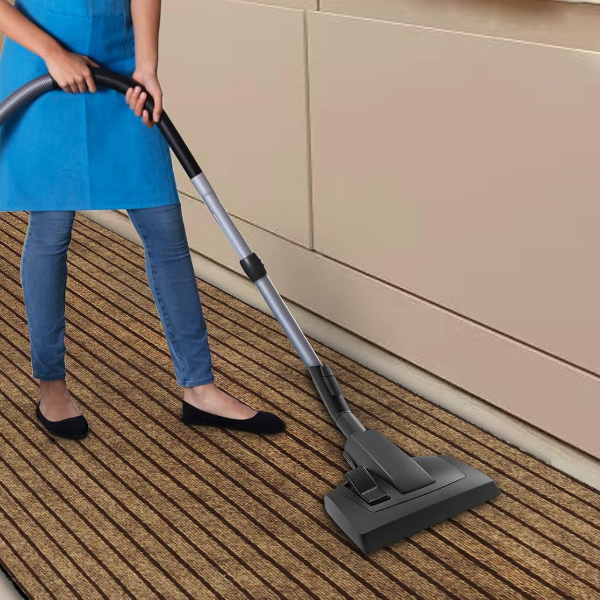 Household Striped Carpet Door Mat, Non Slip Waterproof Kitchen Floor Mat, Easy To Clean And Customisation red 40x60cm
