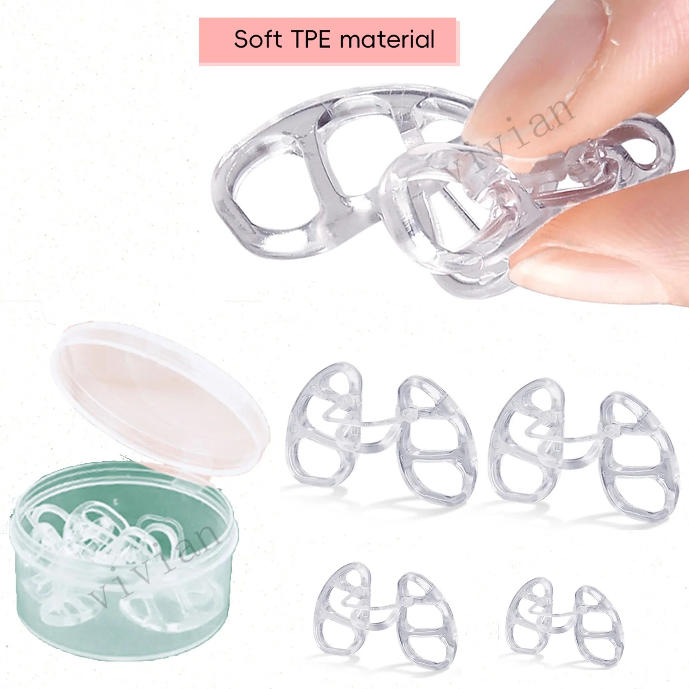 Anti Snore Nasal Dilator Stop Snoring TPE Nose Clip Easy Breath Sleeping Aid l