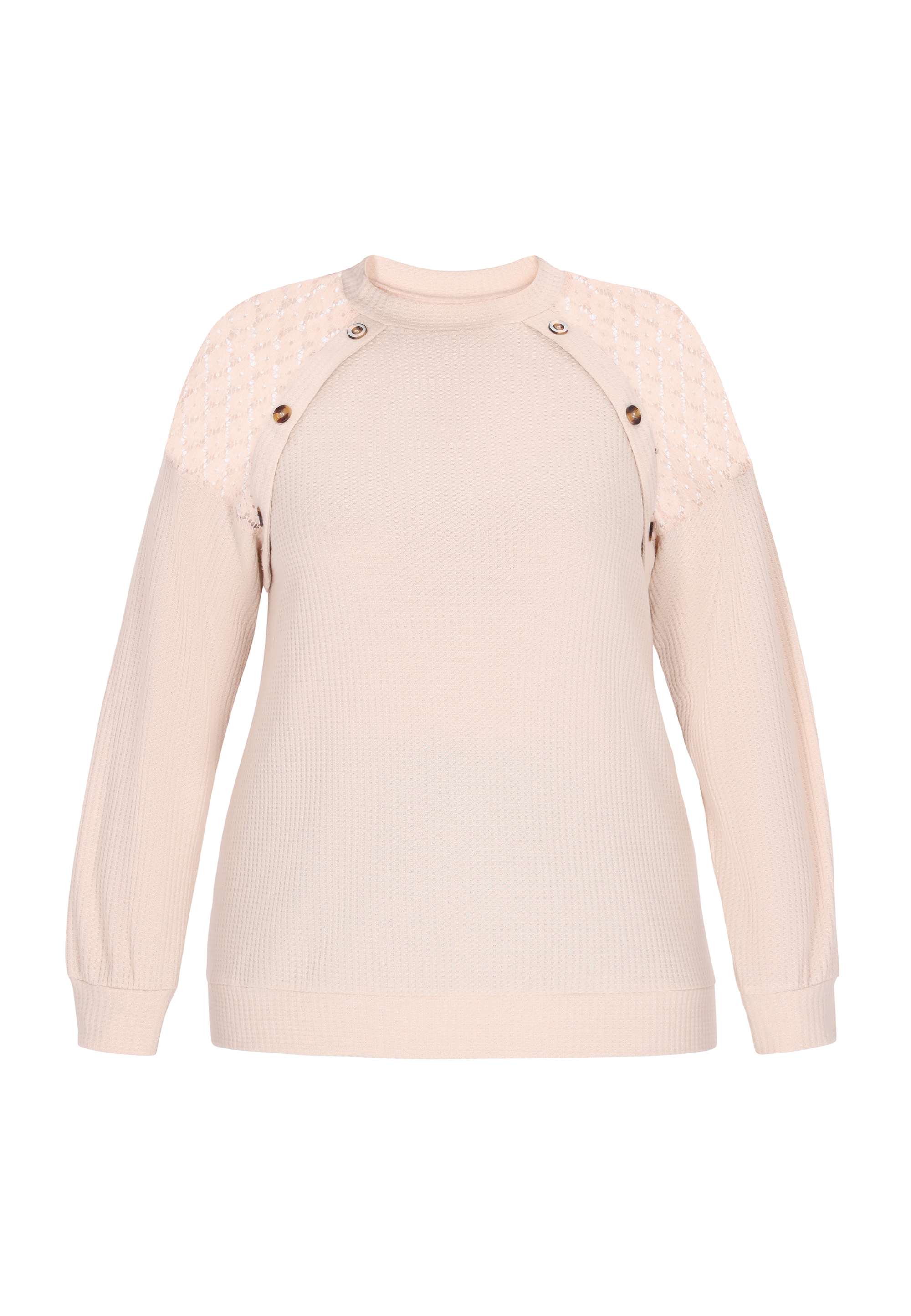 usha Bluse in großen Größen Frauen Beige