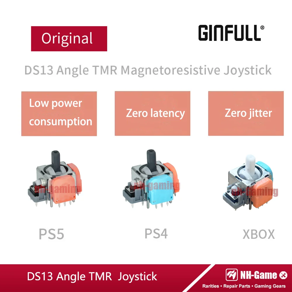 10/30PCS 2nd Generation TMR Elektromagnetische Joystick DS13 MAX 3D Analog Stick Rocker für PS5 für PS4 Xbox für Gamepad Controller