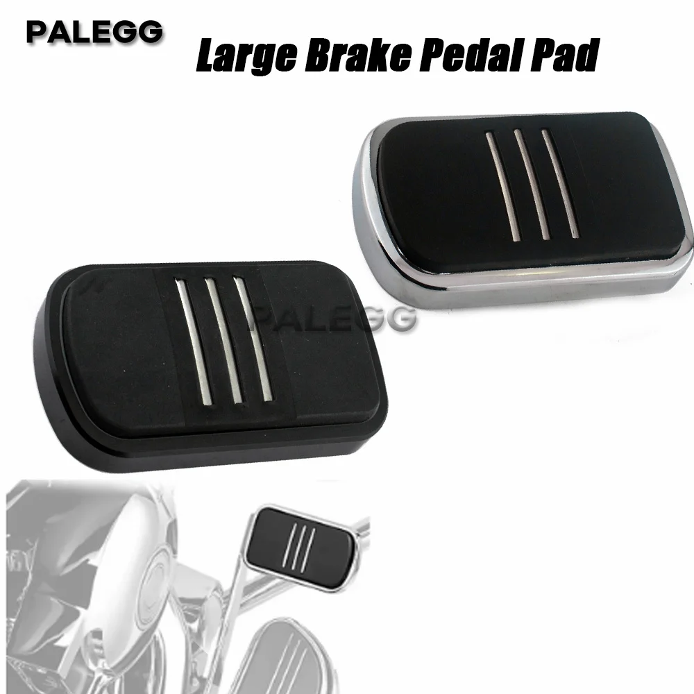 Große Bremspedalpolster Fußstütze Motorradteile für Harley Davidson Touring Softail Heritage Fat Boy CVO Road King Electra Glide