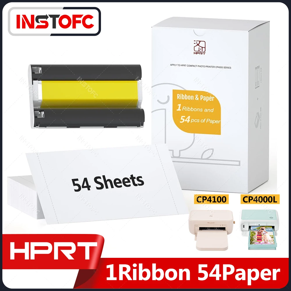 Papier photo original HStore T, 6 pouces, bande de documents, sublimation pour imprimante photo CP4000L CP4100