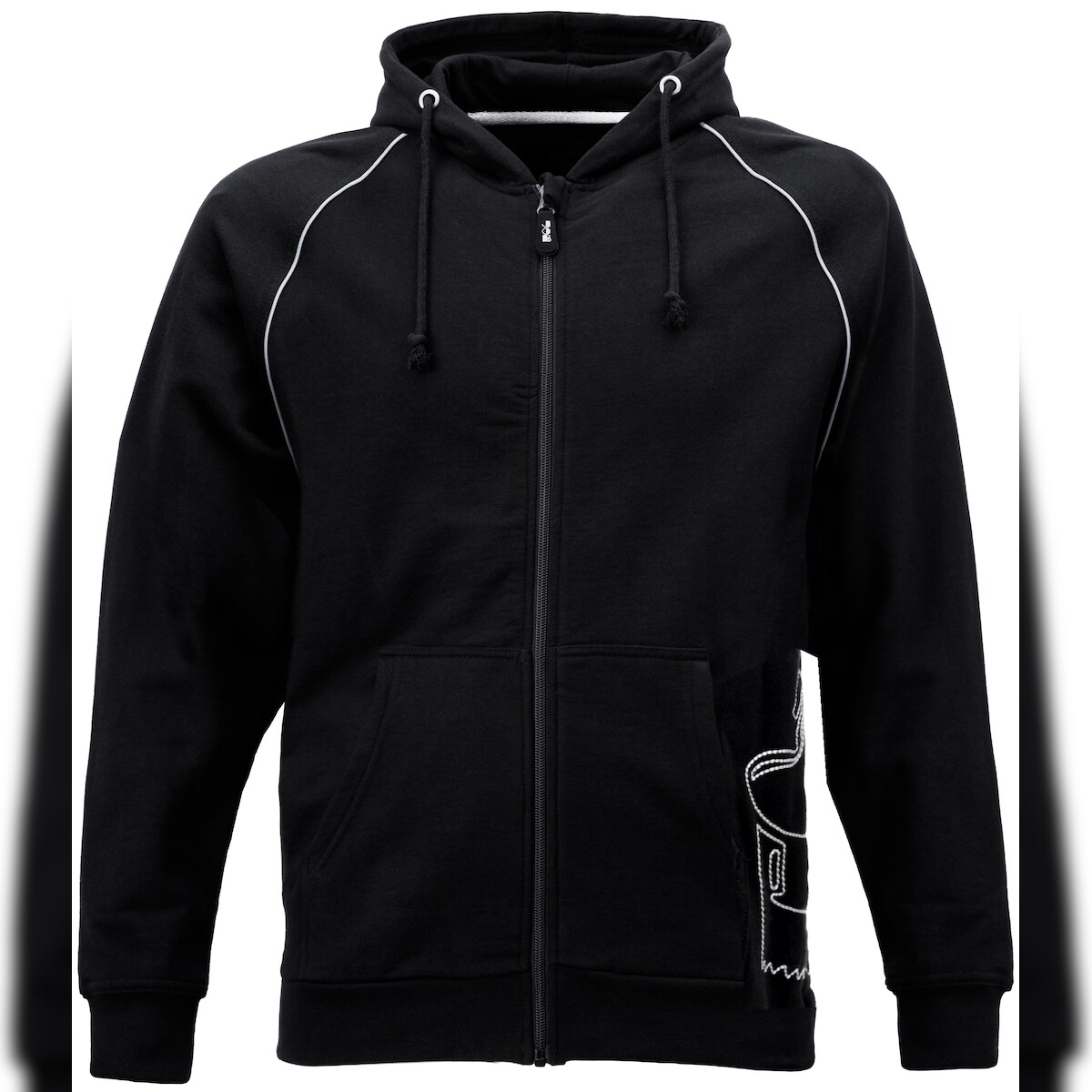 Job-Kleidung JOB Zimmerer Hoodie Jacke ZONS Schwarz 340g Stickerei XL Image