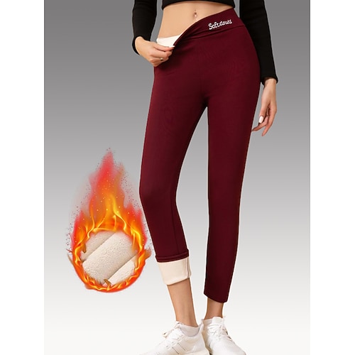 Winterliches Design mit Taillenstickerei, flauschig-warme Leggings, schmale Passform, formt den Po und sorgt für warme, schmale Knöchelpartien. Image