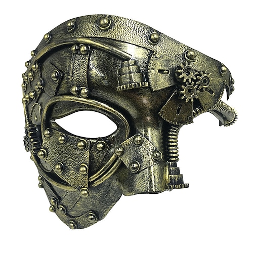 Karneval 2026 Karnevalsmaske Karneval Maske Venezianische Maske Das Phantom der Oper Steampunk Halloween Erwachsene Herren Halloween Karneval Karneval Party Halloween Einfaches Karnevalskostüm Image