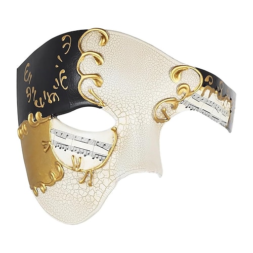 Karneval 2026 Karnevalsmaske Karneval Maske Venezianische Maske Phantom der Oper Erwachsene Herren Halloween Karneval Karneval Party Maskerade Einfaches Karnevalskostüm Verkleiden Image