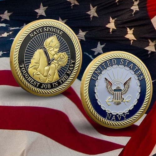 Gedenkmünze des US Marine Corps – 250. Jahrestag der Vereinigten Staaten, Sammlermünze aus Metall für Marinesoldaten patriotische Geschenke Image