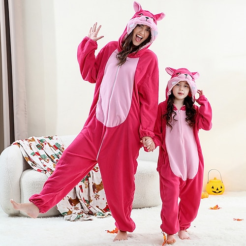 Karnevalskostüm 2026 Tier Drachen Karneval Kigurumi-Pyjamas Ausgefallene Kostüme Onesie-Kostüm Warm Bequem Mit Kapuze Fleece Kinder Erwachsene Herren Damen Jungen Halloween Karneval Buchwoche Party Image