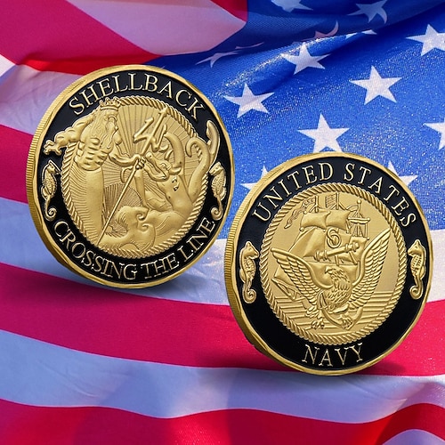 Gedenkmünze des US Marine Corps – Challenge Coin zum 250-jährigen Jubiläum, Sammlerstück mit amerikanischem Adler, doppelseitiges Metall-Souvenir für Veteranen, patriotisches Geschenk für Image