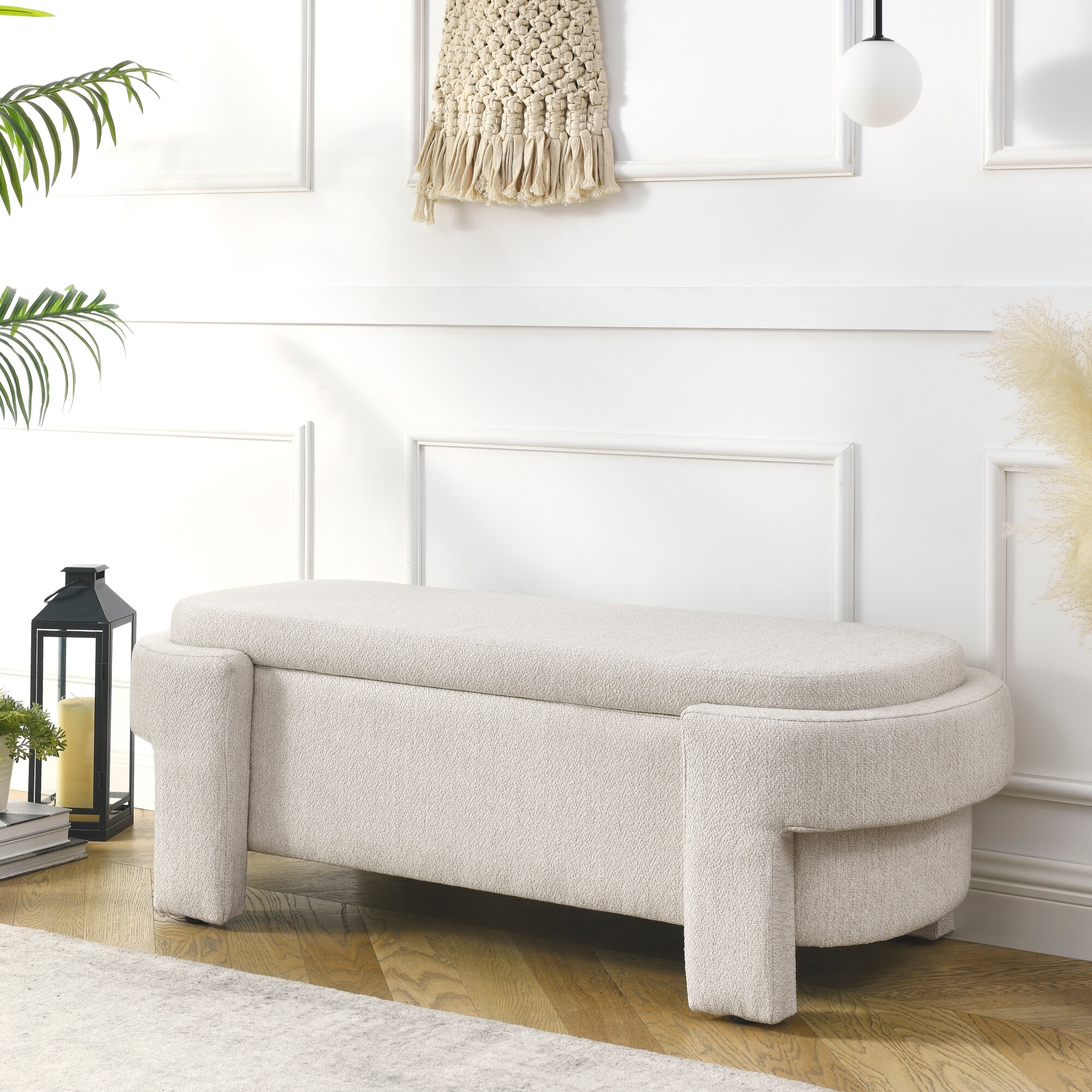 Chic Versatile Bench with Concealed Storage