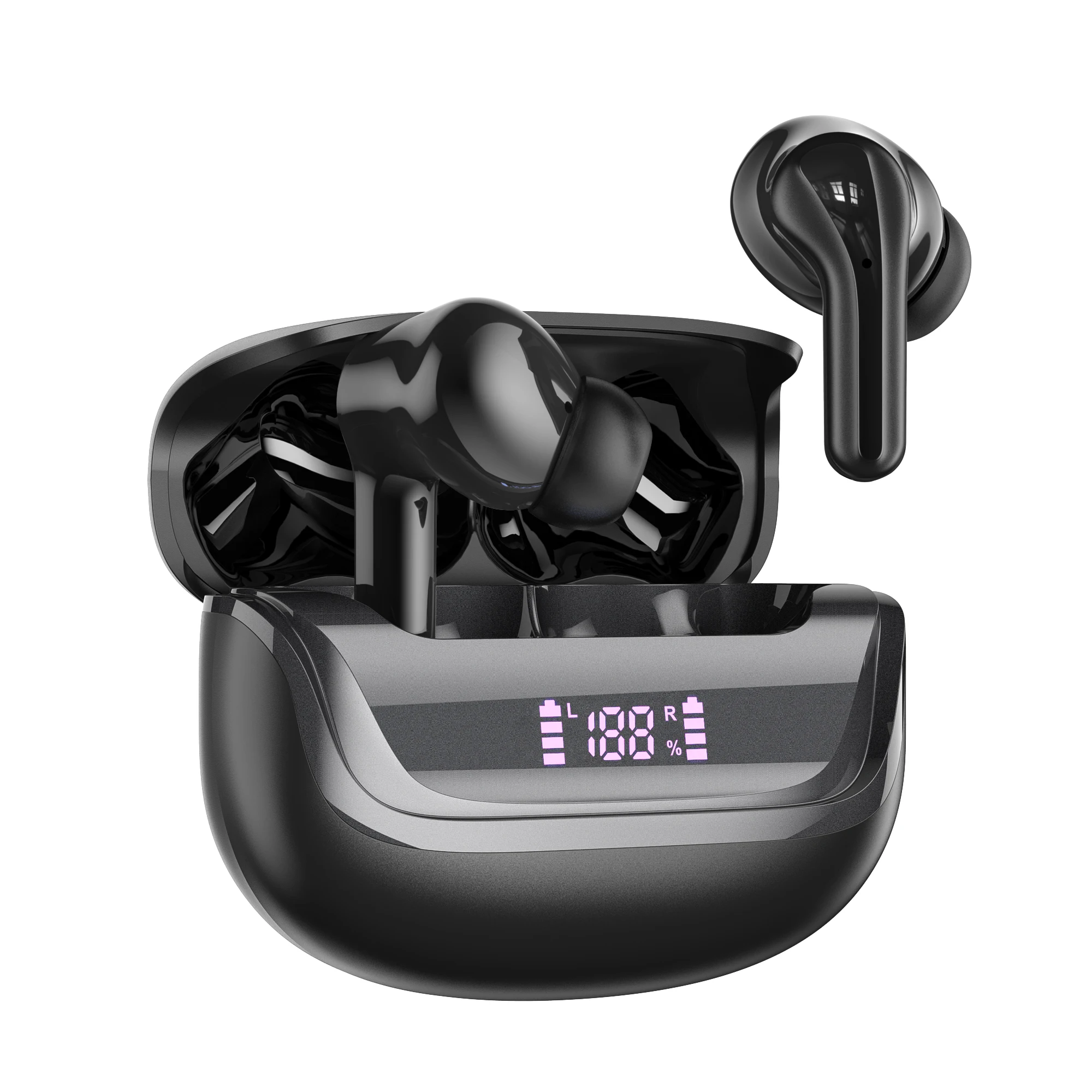 Original i66 Ohrhörer ENC-Kopfhörer Geräuschunterdrückung Bluetooth TWS kabelloses i66 ENC-Headset 8-Stunden-Kopfhörer mit Digitalanzeige Image