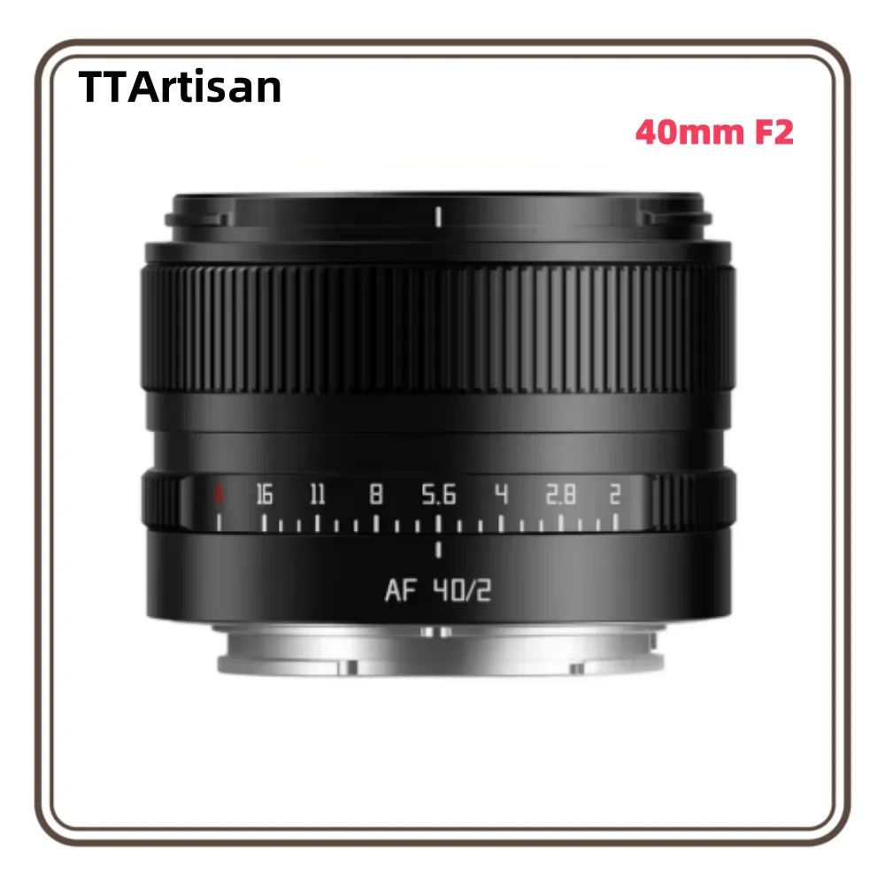 TTARTISAN 40mm F2 Vollformat Autofokus-Objektiv für Sony E Nikon Z Lumix L-Mount Kameras A5000 A5100 A6000 A6100 A6300 A6400 A6500 Image