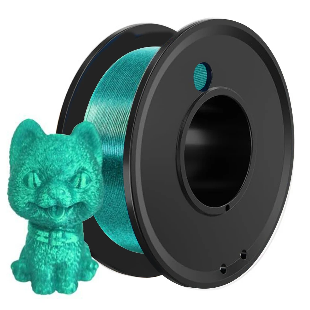 1,75 mm Filament PETG Glitter 250 g 1 kg 3D-Drucker-Filament Sparkle Schwarz Blau Glänzendes 3D-Druckmaterial PETG-Filament Gold Image