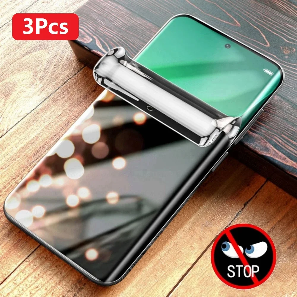 3Pcs Privatsphäre Hydrogel Für Realme 7 8 9 Pro 10 Für Realme 7i 8i 9i Schutzhülle Screen Protector film Noet Glas Image
