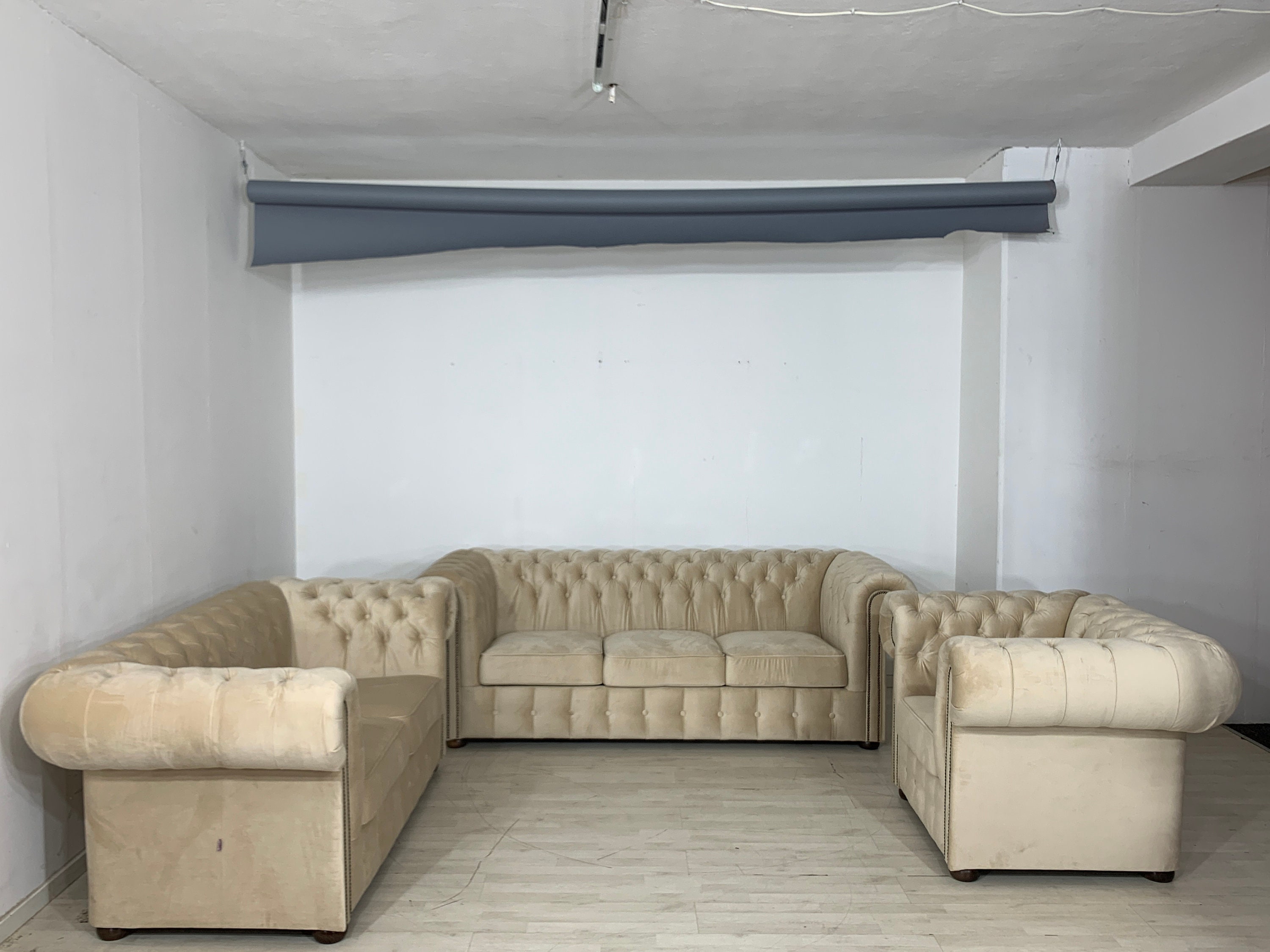 Set di divani Chesterfield, set di divani, set di sedili, set di 3,2,1 posti, VINTGAGE ENGLISH COLONIAL STYLE