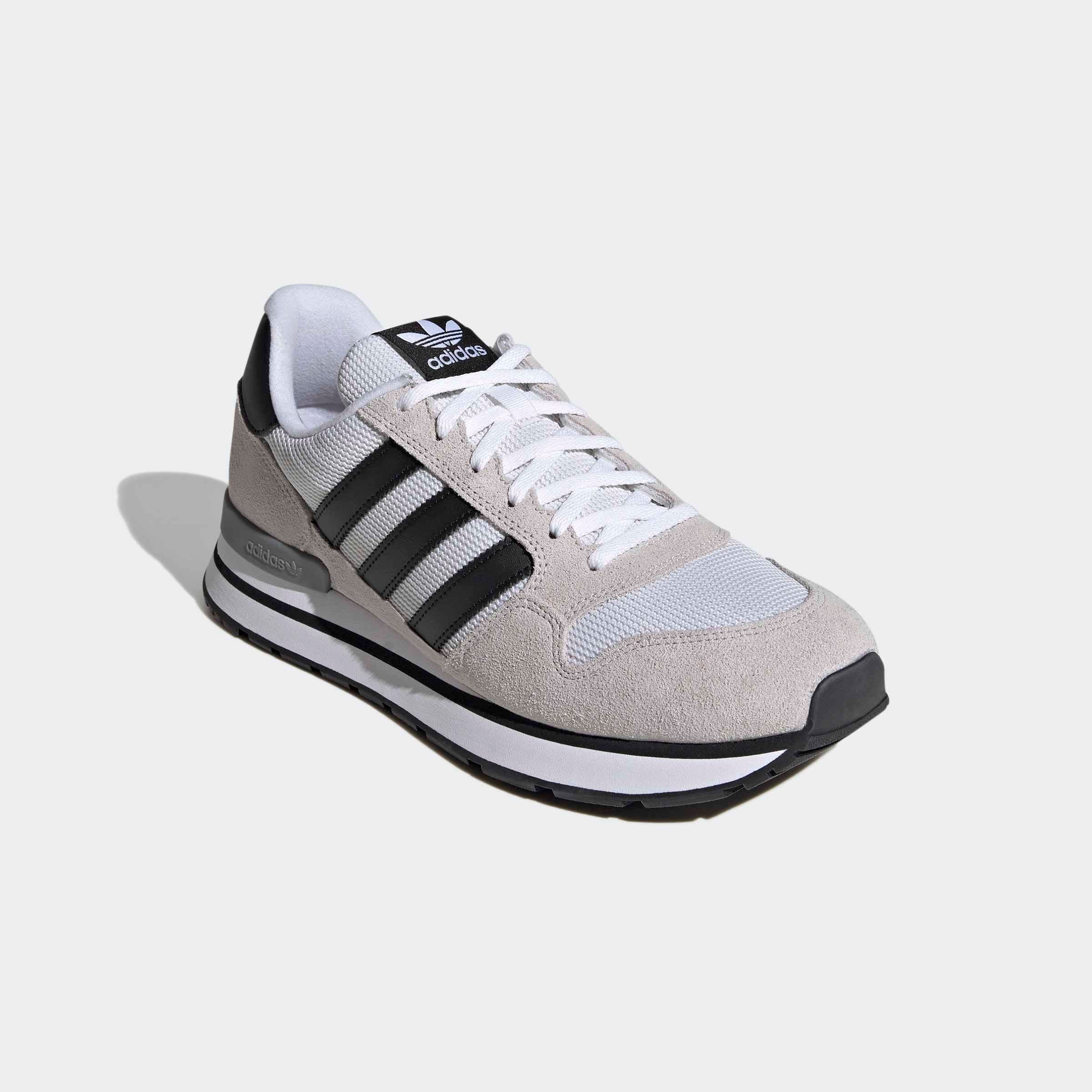 Sneaker ADIDAS ORIGINALS "ZX 600", Damen, Gr. 45, cloud weiß, core schwarz, grau one, Leder, Textil, Schuhe Sneaker
