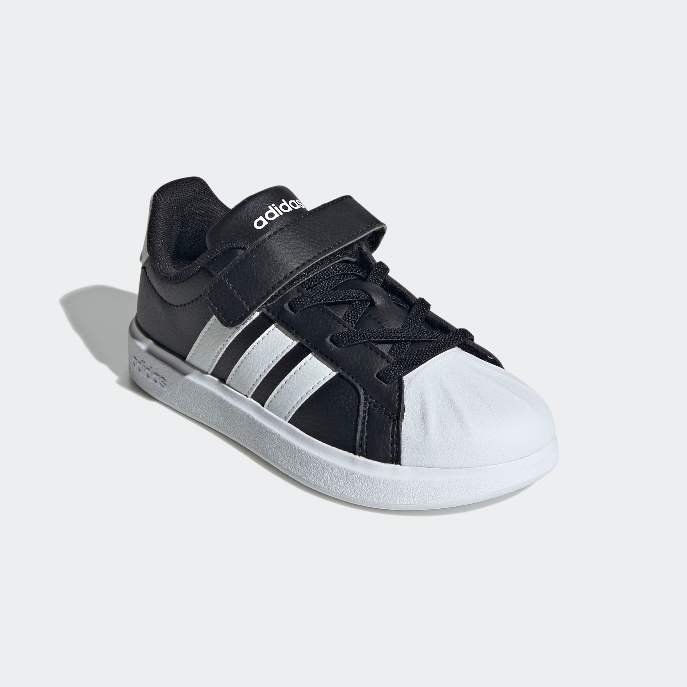 Sneaker ADIDAS SPORTSWEAR "STREETTALK", Damen, Gr. 32, core schwarz, cloud weiß, cloud weiß, Synthetik, Schuhe Sneaker