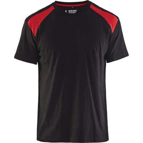 T-shirt Noir/rouge Taille Xxxl - Blaklader
