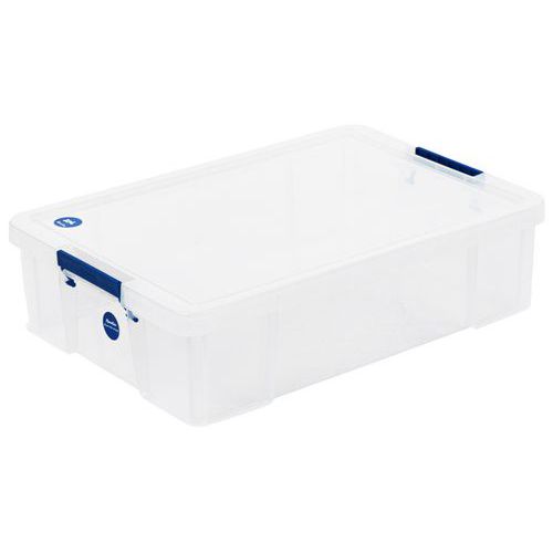 bac de rangement + couvercle - 37 l - manutan expert