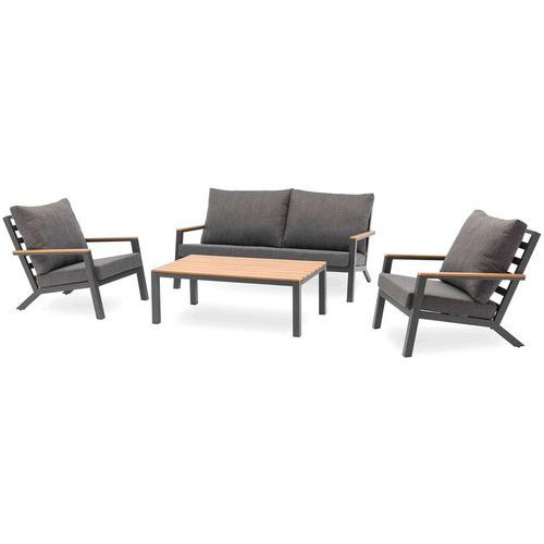 Salon De Jardin Kommos 5 Places Plateau Composite - DcbGarden