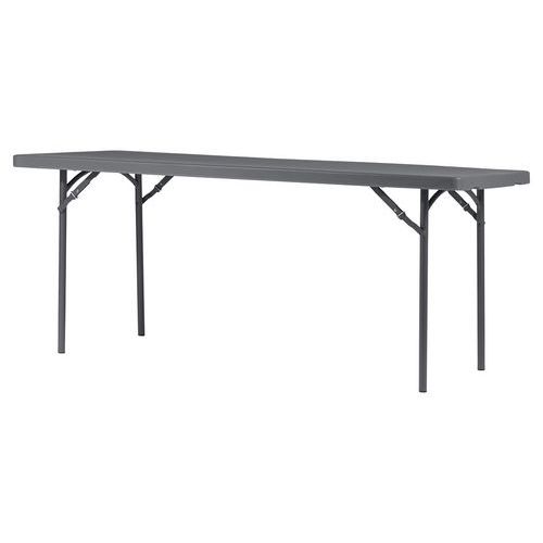 Table Pliante Xl180 - 183 X 76 Cm - Gris Bleuté - Zown
