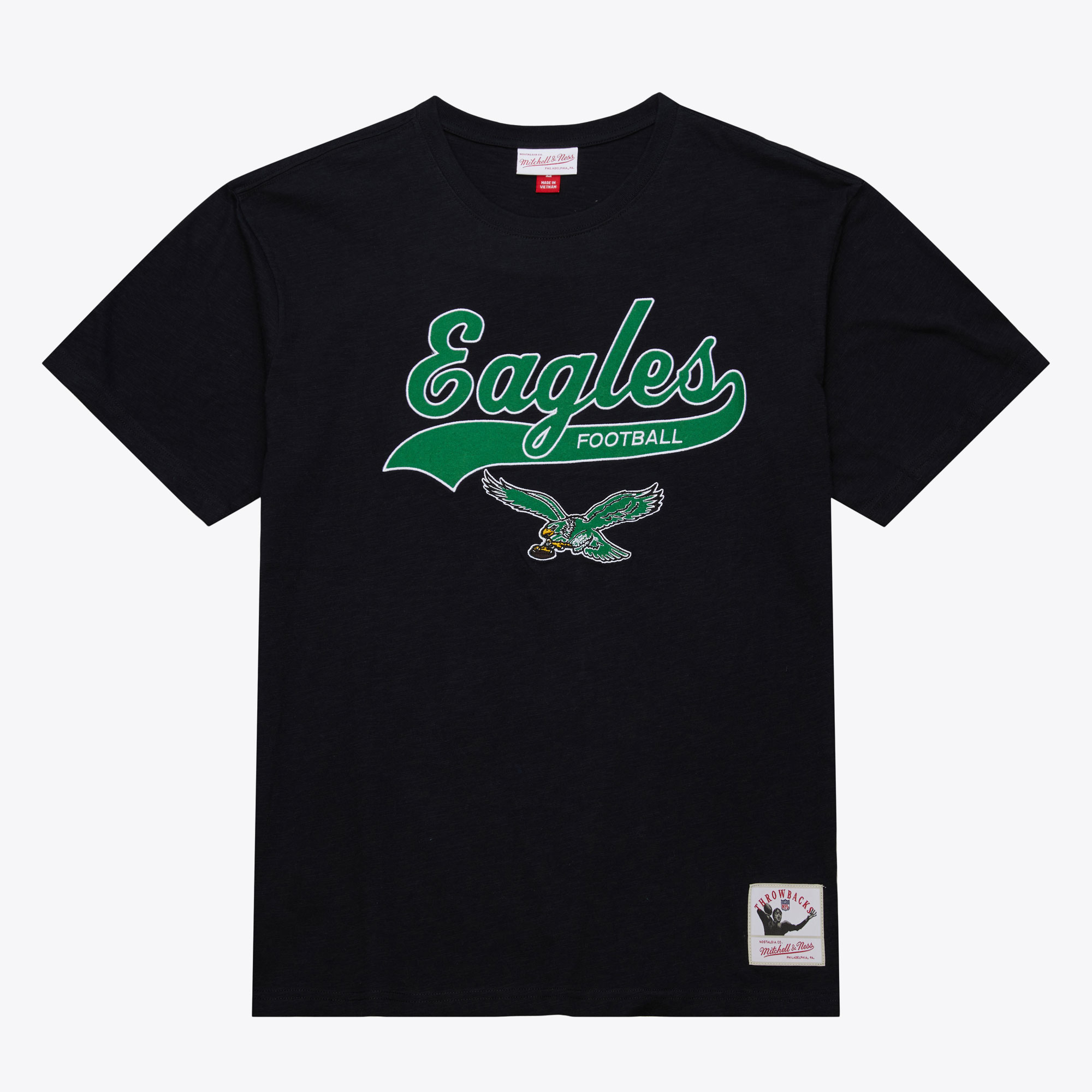 Philadelphia Eagles Mitchell & Ness Legendäres Slub-T-Shirt mit Vintage-Logo Logo Image