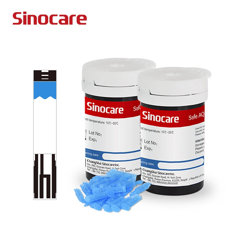 Sinocare Safe AQ Blutzuckerteststreifen (nur für Safe AQ Smart, Safe AQ Voice) Image