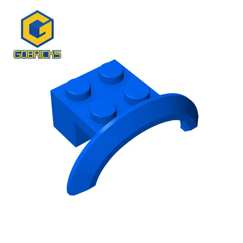 Gobricks 10 Stück Moc Teile 98282 28579 Radkasten Kotflügel 4x2 1/2x1 kompatible Ziegel Assmble Bausteine Partikel Spielzeug Image