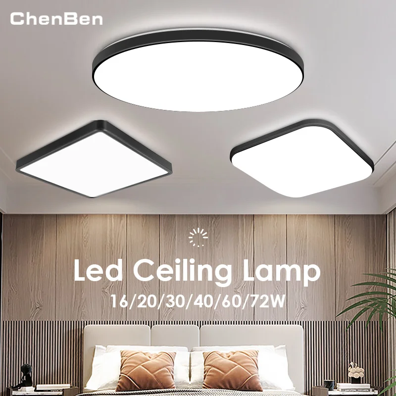 Led-deckenleuchte Moderne Quadratische Deckenleuchten 18/30/40/72W Deckenleuchte für Wohnzimmer Küche Schlafzimmer Wohnkultur