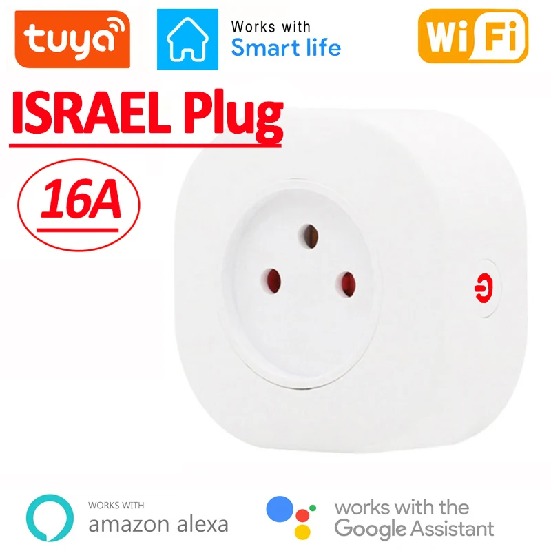 16a Israel Smart Wifi Netz stecker Smart Wifi Wireless Steckdose arbeiten mit Alexa Google Home Assistant Tuya Smart life App Image