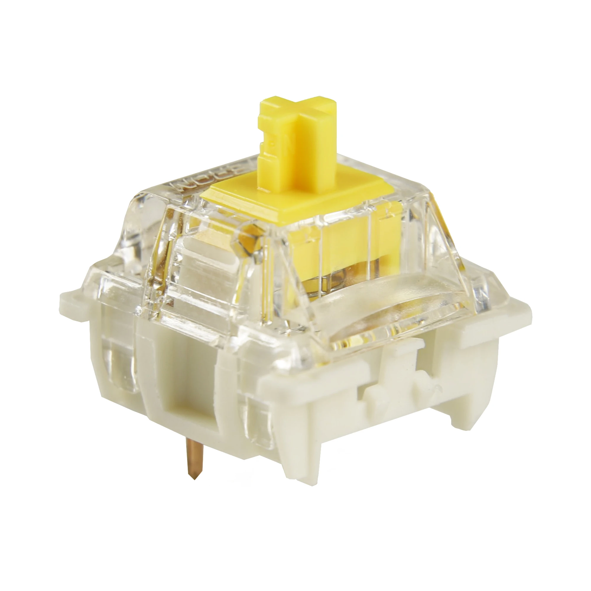 Original gateron pro 2. 7 v3 rgb smd schalter gelb silber klar pro schalter vor geschmiert für mx mechanische tastatur Image