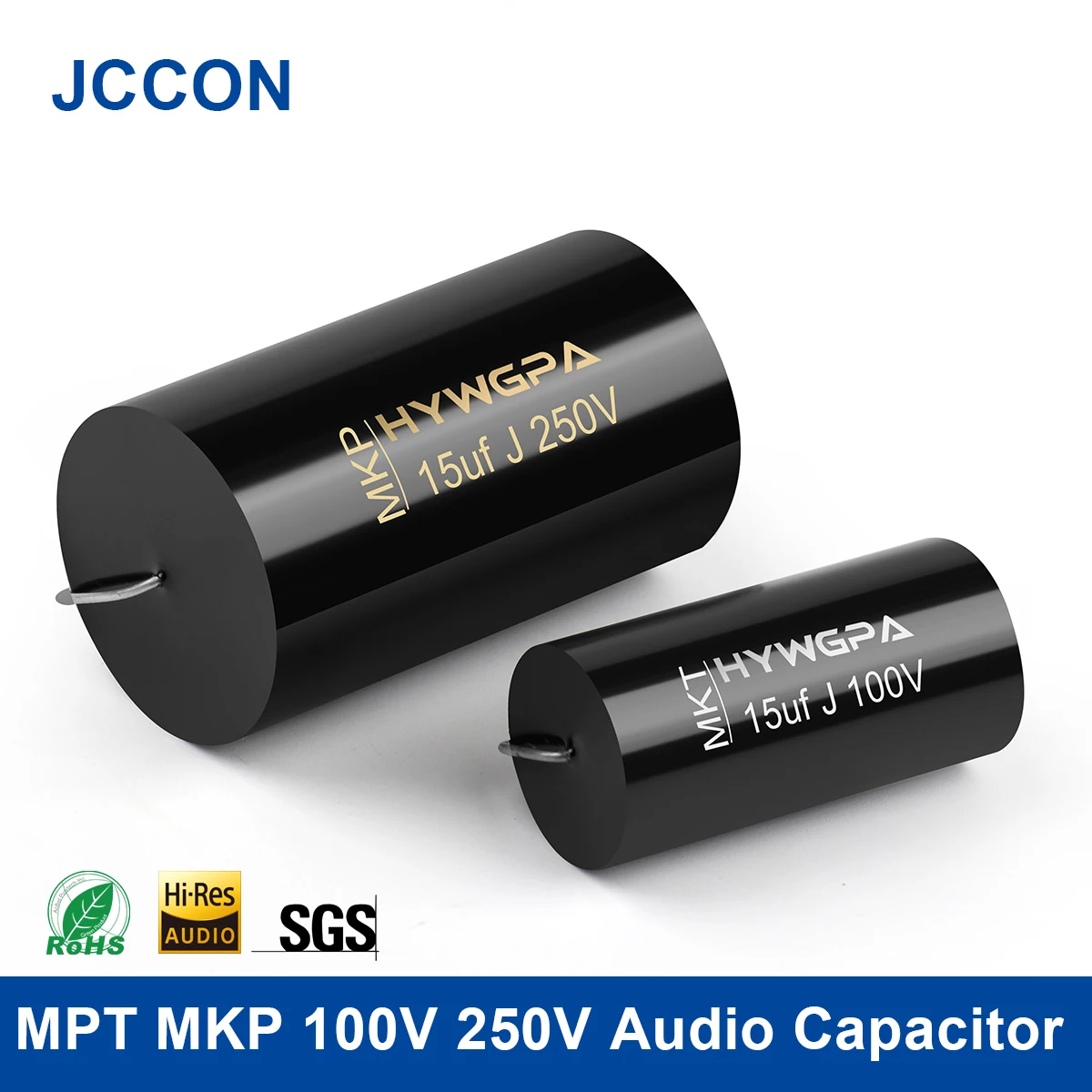 2Pcs MPT MKP 100V 250V Kondensator HIFI Axial Fieber Crossover Kupplung Frequenz-Geteilt Für Audio kondensator Audiophile Lautsprecher Image