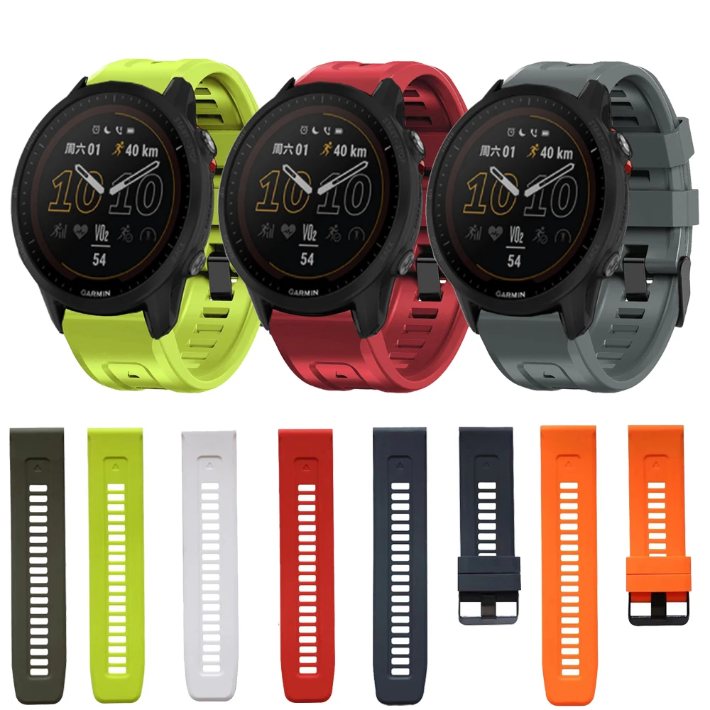 QuickFit 22 mm Uhrenarmband für Garmin Forerunner 955 Solar 945 745 935 Silikon-Smartwatch-Armband für Garmin EPIX/MARQ-Armband Image