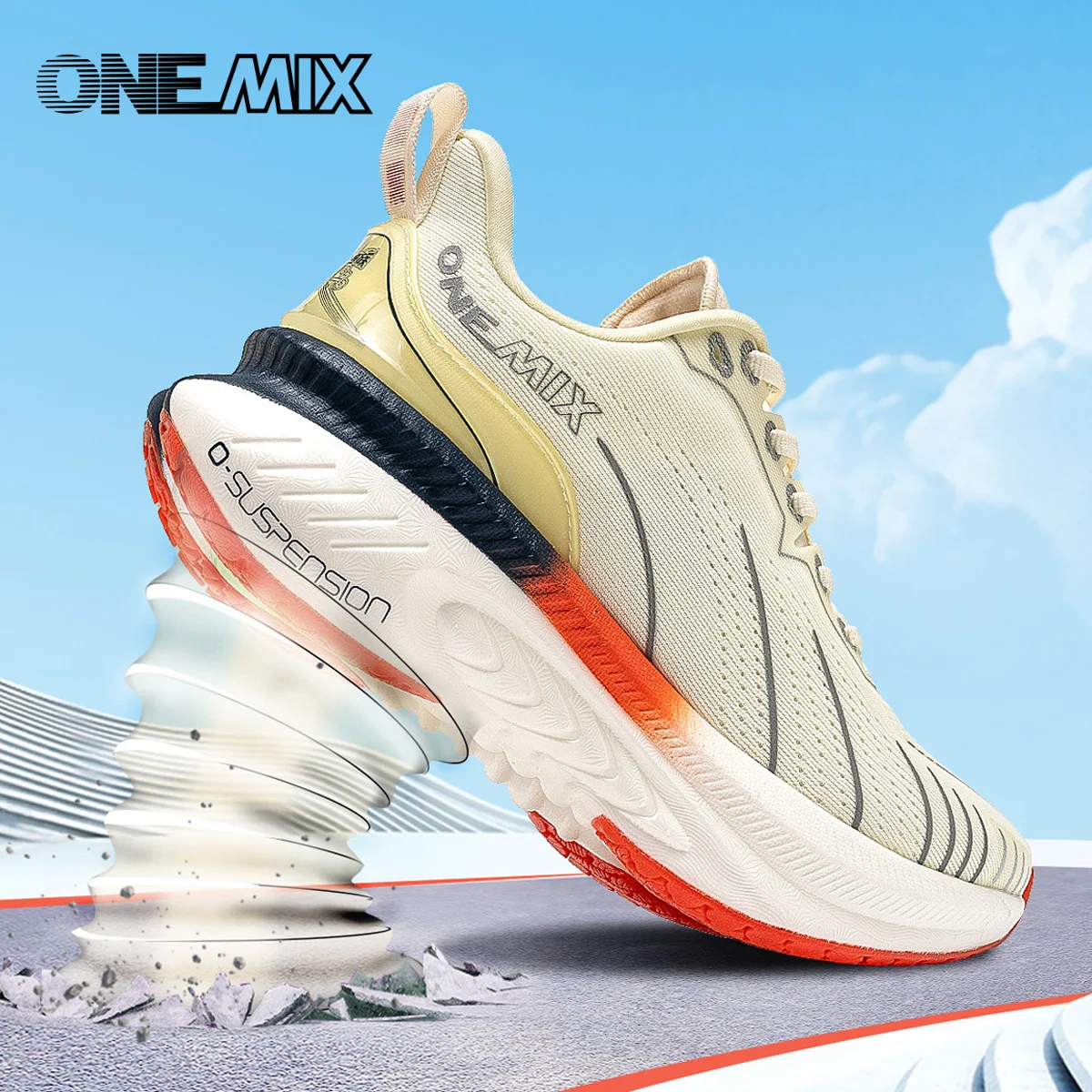 Onemix Laufschuhe Herren stoß dämpfende ultraleichte Skipping Schuhe Sneaker Damen profession ell Frühling und Herbst Soft Po l