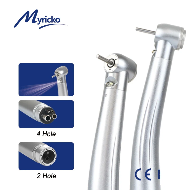 Dental High Speed Rotation LED Handstück Air Turbine E-Generator Push Button Keramik Lager Klassische NSK Stil Zahnarzt Tipps Image