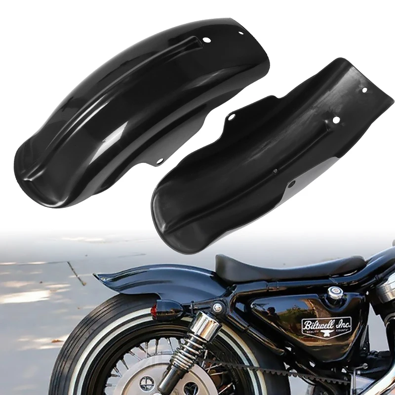 Schwarz abs Kunststoff Motorrad Heck kotflügel Kotflügel Schutz abdeckung für Harley Davidson 883 xl1200 Bobber Race Racer