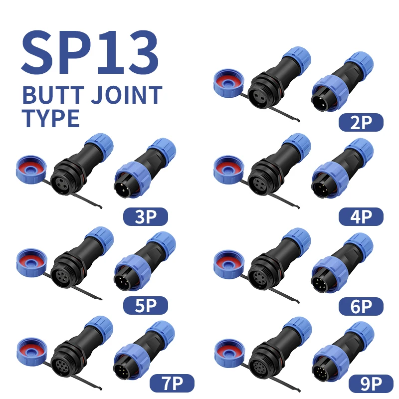 Sp13 wasserdichter Luftfahrt stecker 2-9-poliger Stecker und Buchse ip68 wasserdicht Image
