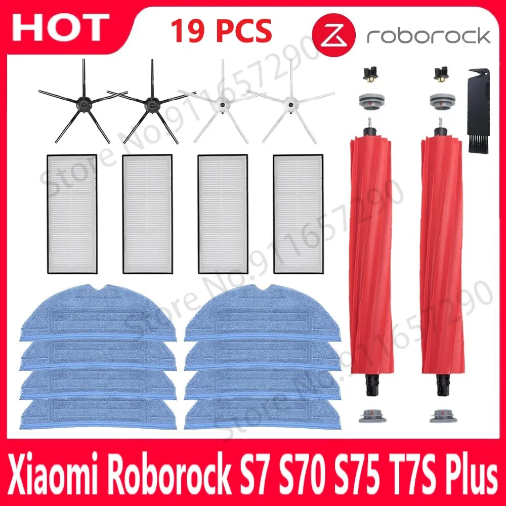 Roborock s7 s70 s75 s7max s7maxv t7s plus Haupt bürste Hepa Filter Mops Ersatzteile Roboter Staubsauger Zubehör Image