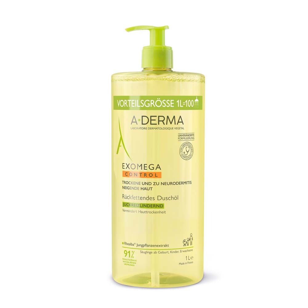 A-Derma Exomega Control Duschöl rückfettend 1 l Duschgel