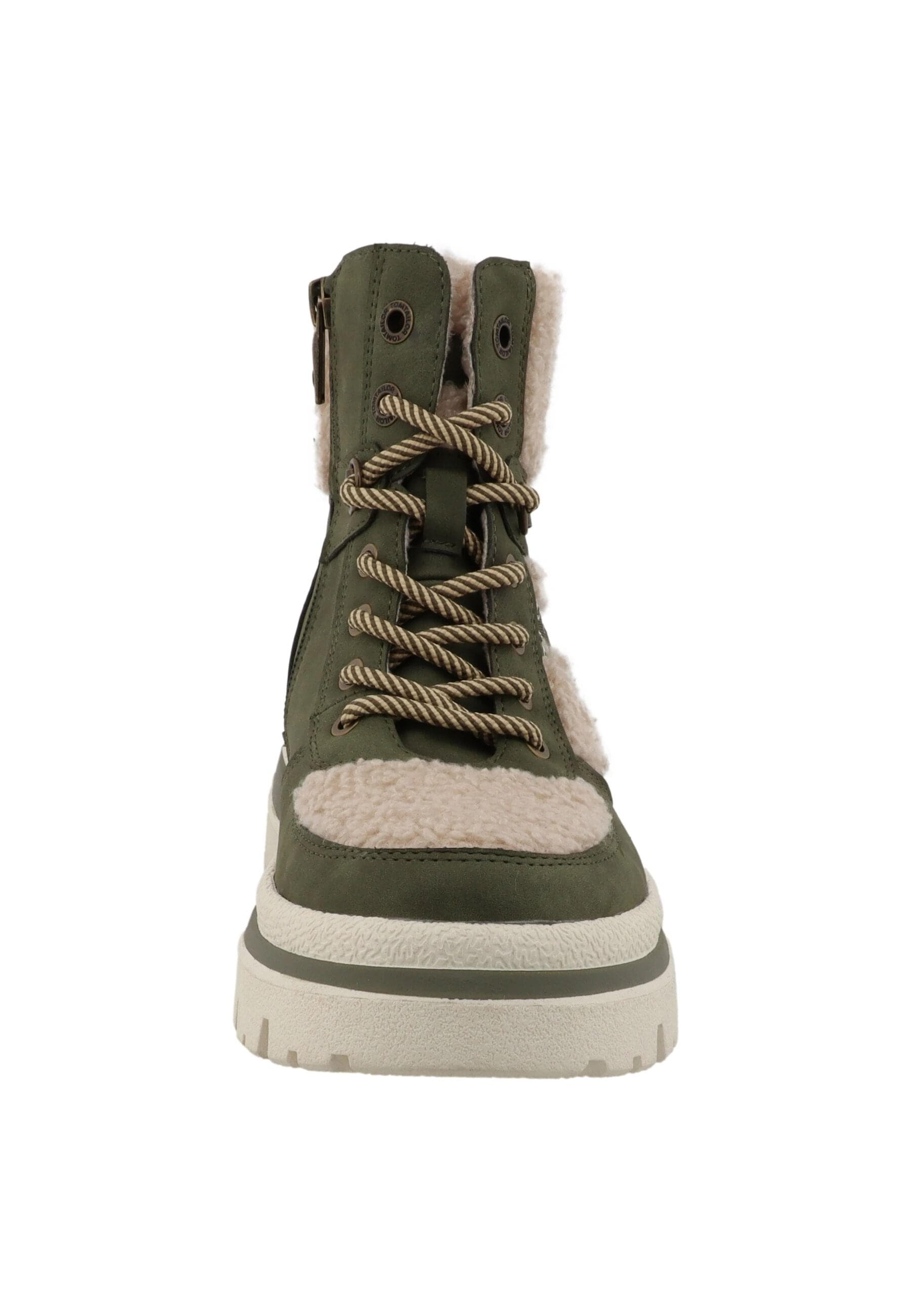 Stiefel TOM TAILOR "Tom Tailor Winter Boots", Damen, Gr. 42, khaki, Schuhe Stiefel