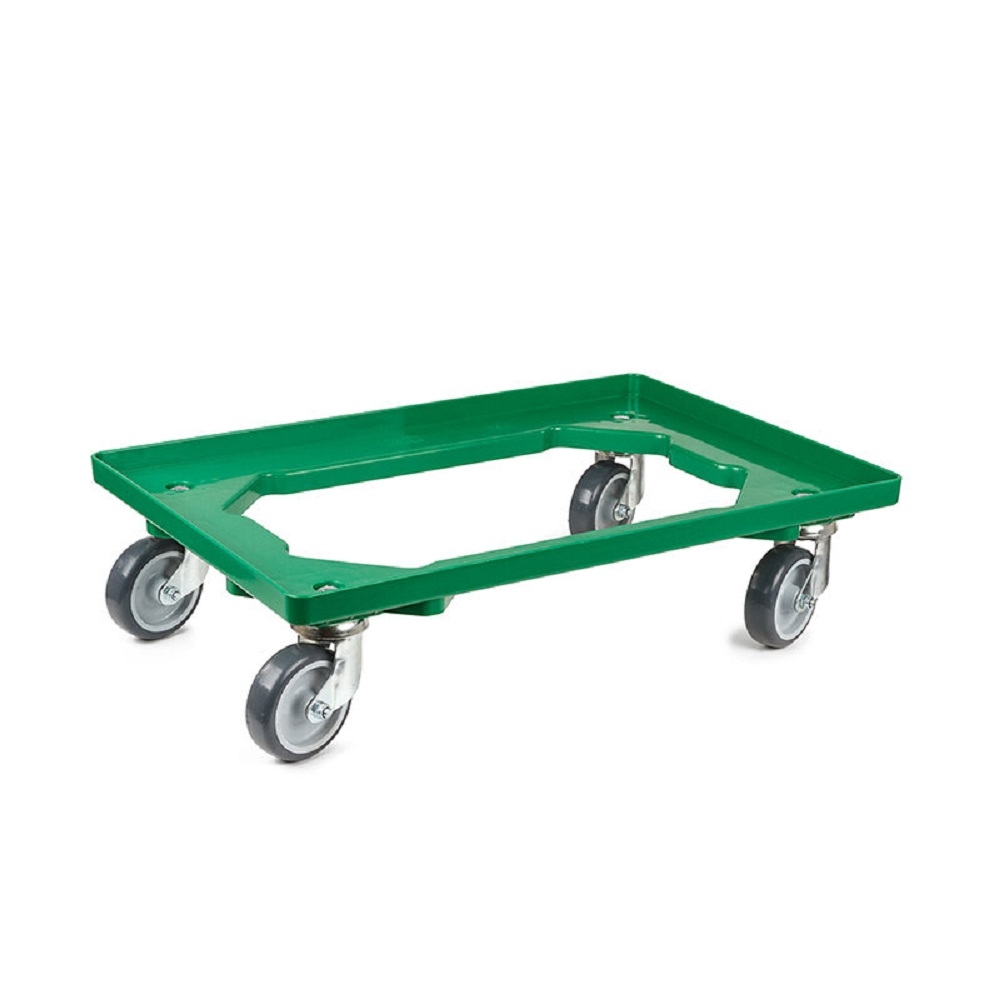 Oswald Transportgeräte Transportroller Light, Rahmen offen, ABS Kunststoff, 415 x 615 x 175 mm, 250 kg, Grün Image